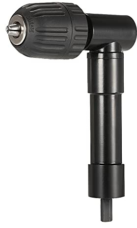 Pretfy Adattatore per trapano a batteria professionale da 90 gradi con estensione ad angolo retto da 0,8-10 mm di alta qualità