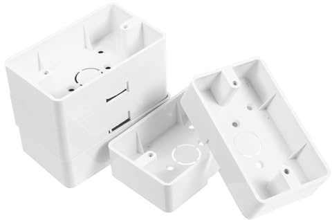 Gadpiparty 5pcs Surface Mount Electrical Box, Surface Mount Outlet Box, External Installation for Home Outlet Protection