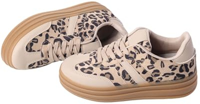 Nexsus Plus Women's Sneakers Cushion Soled Breathable Faux Suede Platform Trainers Chunky Lace Up Enhanced Stability Versatile