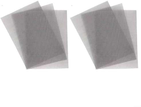 SMZhomeone 6 piezas de malla de metal 304 de malla de alambre de acero inoxidable 20 malla de filtro fino para rejillas de ventilación para ventanas del hogar cubiertas de eje de luz de 11.8 x 8.26