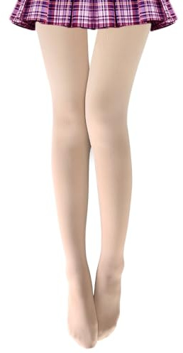 VERO MONTE 1 Pair Women Opaque Fleece Lined Tights Plus Size Pantyhose (Nude)