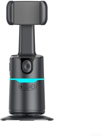Smartphone Tripod with Gesture Control and Auto Face Tracking, Ideal for Video Creators and Content Streamers (Black)