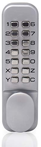 Yale - Push Button Door Lock - Chrome Finish - Hold Open Function - for Commercial Buildings or Private Home Use - Indoor Use Only