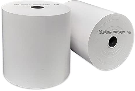 20 bobinas del cajón de 80 x 80x 12 mm de papel térmico para cajas registradoras Rollo de papel térmico