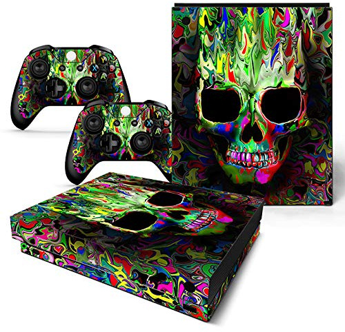 Skin Skin Skin für Xbox One X Konsolen-Fernbedienung, Vinyl, Aufkleber für Xbox One X Skull2