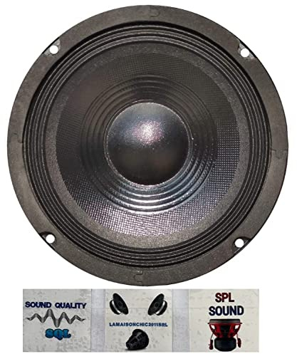 PLUG & SOUND 1 WOOFER S-64 altoparlante diffusore medio basso 16,50 cm 165 mm 6,5 50 watt rms 100 watt max impedenza 4 ohm 92 db sospensione rigida auto, 1 pezzo + 3 adesivi omaggio