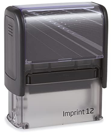 Stempel Firmenstempel Adresstempel Trodat Imprint 12 SCHWARZ mit Ihrem Wunschtext personalisieren 4-5 Zeilen Abdruckgröße: 47 x 18 mm