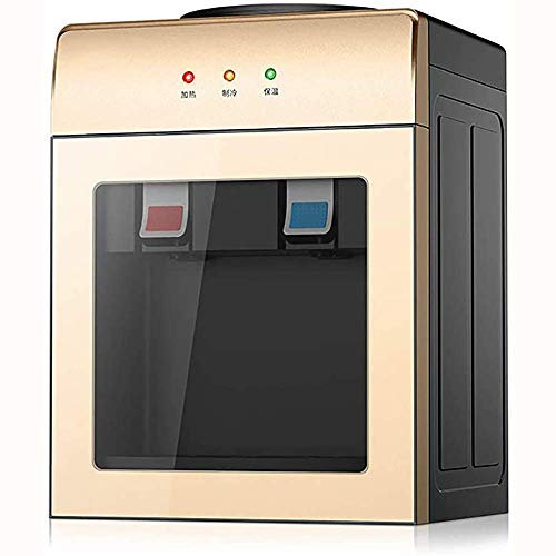 Dispensador de Agua de Escritorio Inteligente multifunción 220V Fuente de Agua Potable eléctrica fría/Caliente/Hielo, para el Dormitorio de la Oficina en el hogar, Ahorro de energía, Dorado