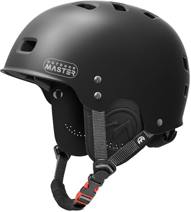 OutdoorMaster Kayak & Water Helmet with Ear Pads, 12 Vents Dial Fit Adjustment, Perfect for Kayaking, Boating