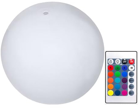 2 Pezzi Palloni Da Spiaggia Gonfiabili Palle Luminose Per Piscina Gonfiabili Palla Spiaggia Inflabile Con LED 16 Colori, 4 Modalità, Telecomando Incluso Ideale Per Feste Estive, Piscina E Spiaggia