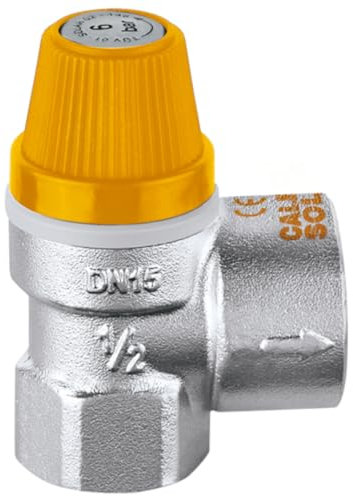 253048 Válvula de seguridad para sistemas solares 1/2 F x 3/4 F 8 bar CALEFFI