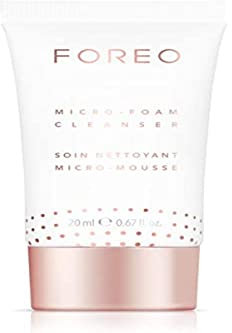 FOREO Micro-Foam Cleanser 20 ml, limpiador facial de espuma para todo tipo de pieles, cruelty free, fórmula vegana testada dermatológicamente, elimina con suavidad las impurezas de los poros