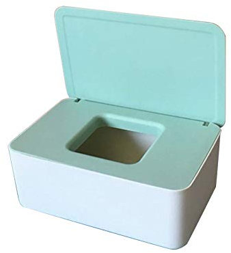Feuchttücher Box, Baby Feuchttücherbox, Kinder Tücher Fall Taschentuchbox Box Tissue Aufbewahrungskoffer Kosmetiktücherbox Auto Feuchttücher Spender Tücherbox Serviettenbox (B)