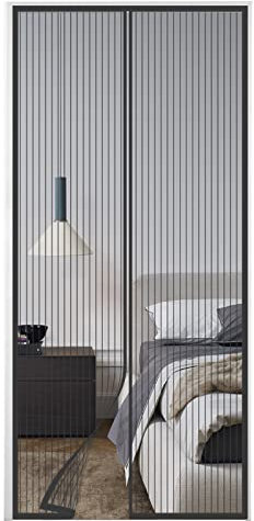 Magnetische Fliegengittertür hält Insekten fern, Moskito-Türschutz, Dichtung von oben nach unten, automatisch, von Mücken fernhalten, Vorhang für Balkon, Schiebetüren, Wohnzimmer (100 x 220 cm,