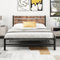 HOMERECOMMEND Bettrahmen Bett 120x200 cm Metallbett mit Kopfteil und Fußteil Heavy Duty-Metall-Plattform-Bettrahmen Solid und stabil Metalllatten Unterstützung