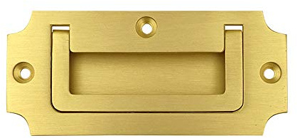 WenRan D'or En Laiton Pur Encastré Tatami Porte Coulissante Tiroir De Porte Coulissante Invisible Poignée Cachée Moderne Minimaliste Arc Trou Pas 86mm (1)