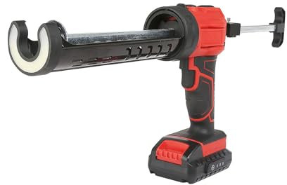 Akku-Kartuschenpistole Kompatibel für Makita 18V Akku,Akku Kartuschenpresse mit 4 Geschwindigkeiten und LED-Licht,für 300 ml-Kartuschen,Silikonspritze für Abdichten, Spachteln (Mit 1500mah Batterie)