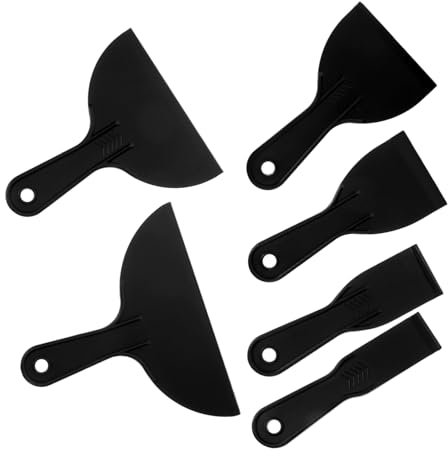 UKCOCO 6pezzi Raschietti Per Wallpaper Strumenti Per Applicazione Adesivi e Riparazione Auto Flessibili e Resistente Varie Per Risolvere Denti e Rimuovere Stucco Muro