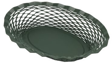 Roger Orfèvre - Corbeille à pain vert sapin 25x18 cm