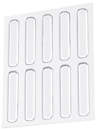 Lot de 10 tampons autocollants en silicone transparent de 6,3 cm pour porte d'armoire, protection de meubles et portes