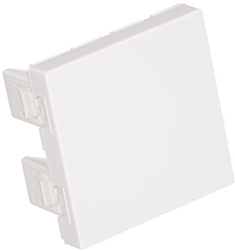 LEGRAND | Obturateur Mosaic, Blanc 2 Modules, Format 45x45 Mm, À Compléter D'Une Plaque De Finition, Usage En Intérieur Uniquement