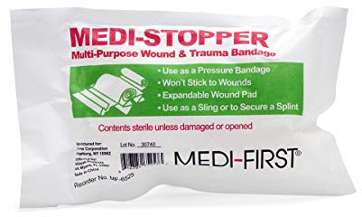 Medique Products 64101 Blood Stopper Compress, 5-Inch X 9-Inch, 1-Pack, white