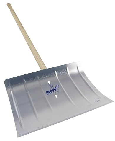 Schneeschieber Schneeschaufel aus Aluminium 50 cm mit Profilkante, silber