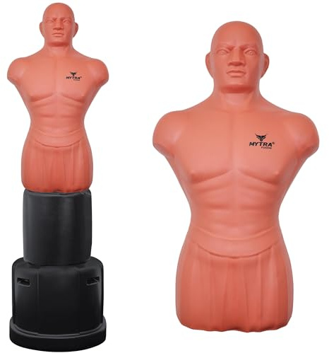 Mytra Fusion Big Bob Dummy Pedestal Boxing Bag Martial Arts Focus Punching Dummy Free Standing Punching Target X-Large