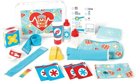 Melissa & Doug Gute Besserung Erste-Hilfe-Spielset | Lernspielzeug | Rollenspielzeug | Montessori | 3+ | Geschenk für Jungs oder Mädchen