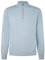 HACKETT LONDON Herren Cotton Silk Hzip Pullover, oxfordblau, L