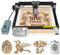 LASER TREE K1 Mini 10W Laser Graviermaschine mit Luftpumpe,10W Ausgangsleistung Laserschneidmaschine,10W Lasermodul mit LuftunterstützungFixfokuspunkt für Metall, Holz, 300x300mm Gravurfläche,24V