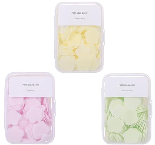 300pcs Portable Hand Washing Soap Sheets, Scented Mini Soap Sheets, Disposable Soluble Soap for Outdoor Travel, Camping, Hiking (Mix)