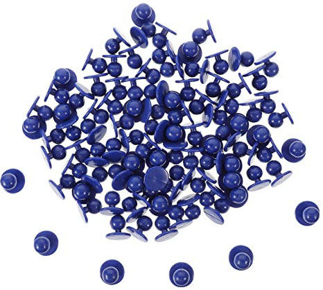 BELLIFFY Ersatzknöpfe für Kochjacken Kunststoffknöpfe für Kochanzüge große Druckknöpfe für Kochjacken 100 Stück Kochknöpfe -Nähset