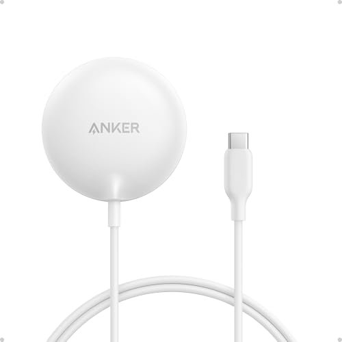 Anker Zolo Magnetisches kabelloses Ladepad, Qi2-zertifiziert, 15W, MagSafe-kompatibel, für iPhone 17/16/15/14/13 Serie, AirPods usw. (Nicht für Pixel, ohne Netzteil)