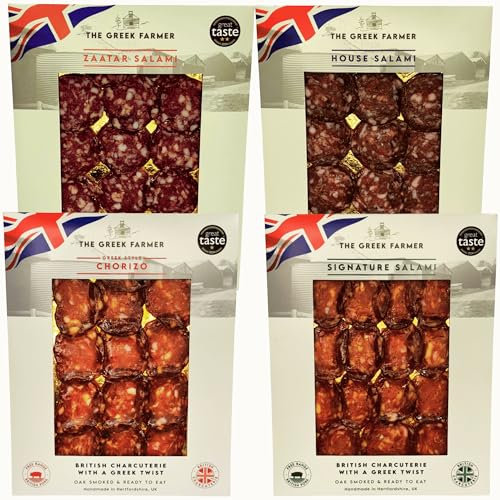 The Greek Farmer 4 Piece Salami Letterbox Collection | Made in The UK