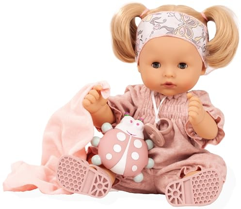 Götz 2518253 Maxy Aquini Schmetterling Badepuppe – 42 cm Puppe – Blonde Haare, Blaue Schlafaugen – 8 teiliges Set – Mädchen – Babypuppe
