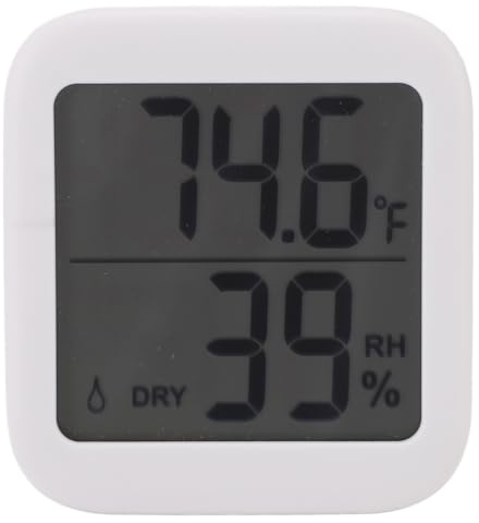 Digital Hygrometer, Inomhustermometer Digital Termometer Hygrometer med Magnetisk Tablett LCD -skärm, Fuktmätare för Sovrum, Växthus och Kontor