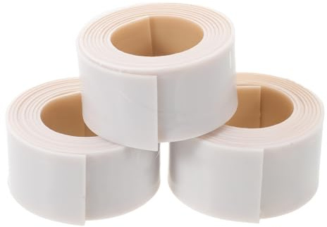 MUELODSIC 3 Pezzi Nastro Adesivo Antiscivolo per Piedino Premistoffa 2,5 Cm X 10 M X 1,2 Mm Spessore, Protezione Suola Piedino per Cucito Quilting Tappezzeria e Lavori Artigianali