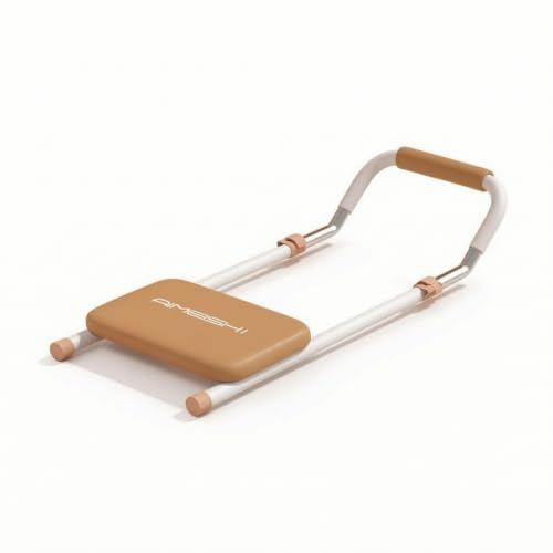 Jinhxofs Banc Sit-Up Compact Appareil Abdominaux avec Siège Rembourré Épais Entraîneur Abdominal pour Maison, Array, Jaune