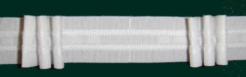 Ruther & Einenkel Gardinenband, PES, weiß, 2000 x 2.6 x 0.2 cm