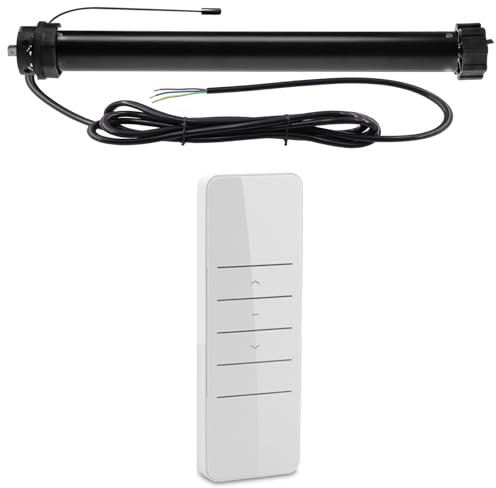 NOBILY Funk Rollladenmotor PR5 20/15-60 (Zugkraft 20Nm/50kg) mit mechanischen Endabschaltern für 60mm Achkantwelle (SW60),inkl. hochwertigem Handsender, Rollladenantrieb, leichte und sichere Montage