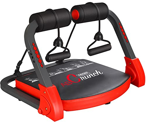 eHUPOO Ab Machine Workout Equipment,Whole Body Ab Workout Machine,Sit Up Exercise Equipment For Home, Strength & Abdominal Trainer With 3 Adjustable Resistance Levels and Bands.US Patented
