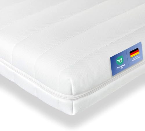 Träumegut24-10cm Ergonomische Kaltschaum Matratzenauflage Matratzentopper Matratzenschoner Topper - Härtegrad H2 & H3 (160 x 200 cm)