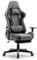 IntimaTe WM Heart Gaming Stuhl, Ergonomischer Gamer Stuhl aus Stoff, Zocker Stuhl mit Fußstütze, Racing Bürostuhl mit verstellbare Armlehnen,Computerstuhl mit Lendenkissen,Drehstuhl Wippfunktion Grau