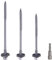 Marcopol (50 Stück) Sechskant-Schrauben mit selbstbohrendem 6,4 x 190 mm Karbonstahlschrauben mit EPDM-Unterlegscheiben zur Befestigung von Sandwichplatten (50, 6,4 x 190 mm), grau