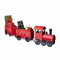 Loberon Deko-Zug Ayene, farbenfrohe Lok und Zwei Waggons, Vintage-Design, Weihnachtsfiguren, Weihnachtsdekoration, Weihnachten, Zinn, rot/schwarz