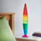 Global Gizmos 48639 16 Rainbow Glitter Lamp/Retro Nostalgia/Relaxing Mood Light/Decorative Illumination