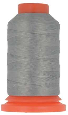Lot de 3 bobines fil mousse polyester 1000m fabriqué en France pour surjeteuse gris