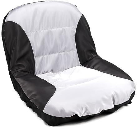 yilin Universale Equitazione Tosaerba Trattore Sedili Copertura Imbottita Comfort Pad Storage Pouch Rasaerba Parti di Ricambio Nero+Grigio