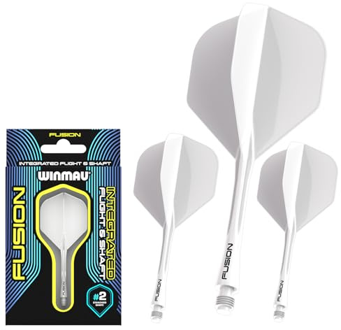 WINMAU Darts - Fusion Integrerat flyg- och axelsystem - No.2 Form och design - Finns i kort, mellan och medium - Finns i olika färger